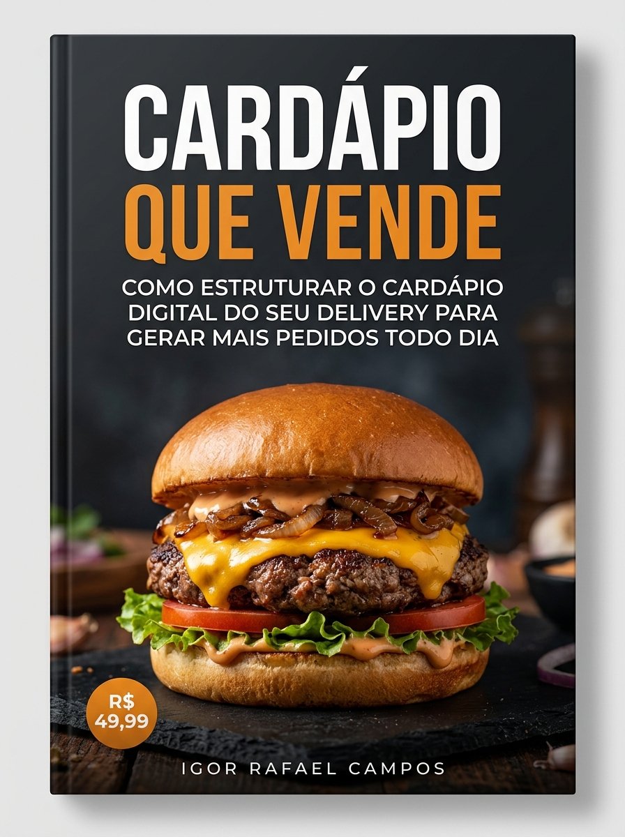 Capa do E-book Cardápio que Vende